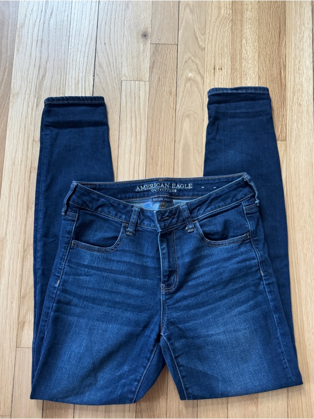 American Eagle Outfitters Navy Blue Skinny Jeans